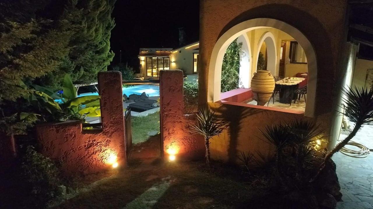 Villa Hacienda Private Pool And Jacuzzi Paralía Zewnętrze zdjęcie